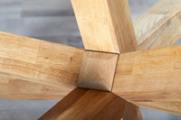 Mesa de comedor AGERBY 90x160 cristal/roble natural
