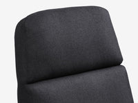 Sillón reclinable con reposapiés TANKEDAL tela gris oscuro