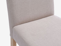 Silla de comedor TUREBY tela beis