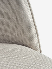 Silla de comedor THORUP tela beis/color roble natural