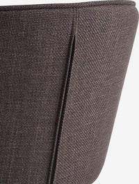 Silla de comedor RISSKOV tela marrón oscuro/negro