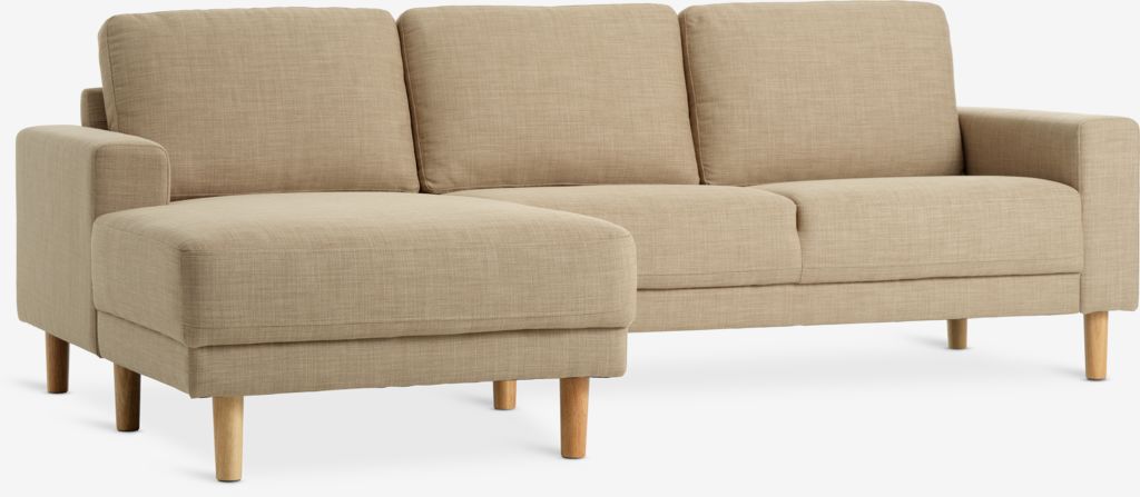 Sofá chaise longue EGENSE izquierda arena