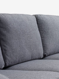 Sofá chaise longue GEDVED derecha gris