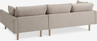 Sofá chaise longue HVIDBJERG derecha arena