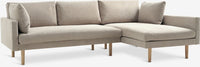 Sofá chaise longue HVIDBJERG derecha arena