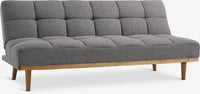 Sofá cama NEJEDE tela gris claro