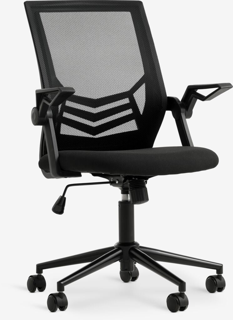 Silla de escritorio ASPERUP malla negro/tela negro
