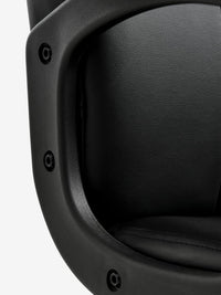 Silla de oficina NIMTOFTE polipiel negro/negro