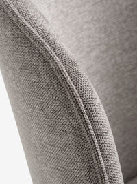 Silla de comedor RISSKOV tela gris claro/negro