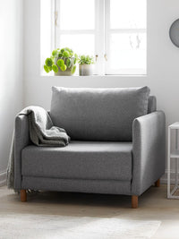 Sillón cama NORODDEN gris claro