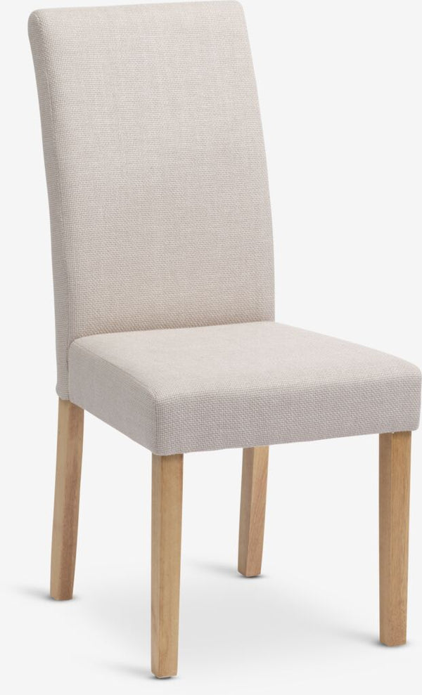 Silla de comedor TUREBY tela beis