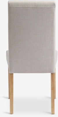 Silla de comedor TUREBY tela beis