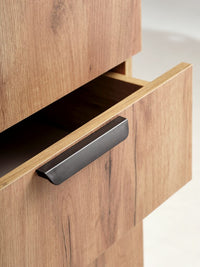 Armario JENSLEV 96x176 2 puertas 3 cajones roble salvaje